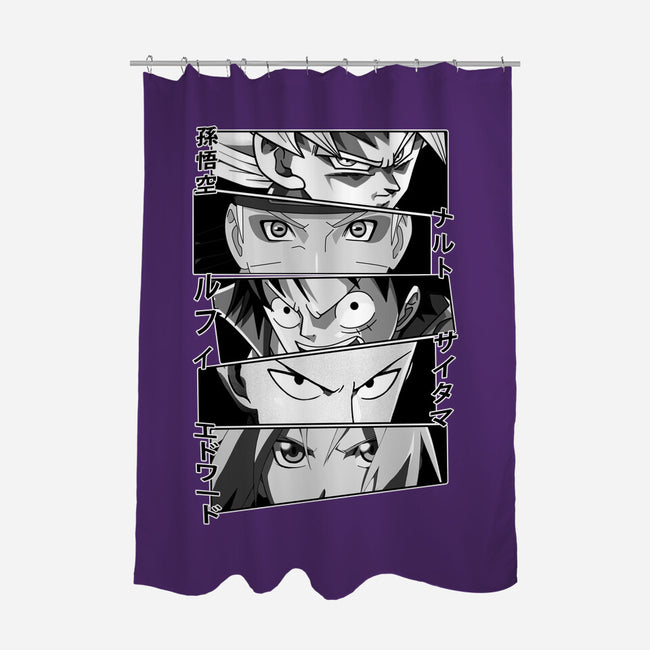 Anime Heroes-none polyester shower curtain-meca artwork