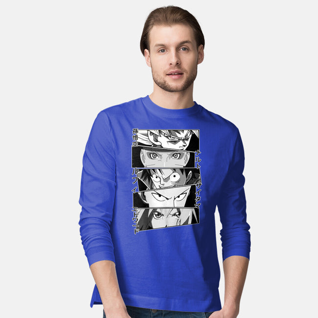 Anime Heroes-mens long sleeved tee-meca artwork