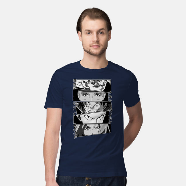 Anime Heroes-mens premium tee-meca artwork