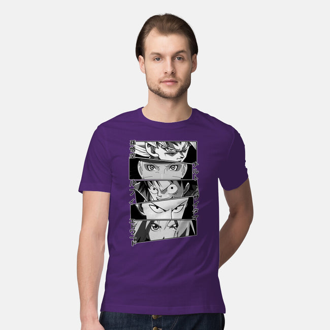 Anime Heroes-mens premium tee-meca artwork