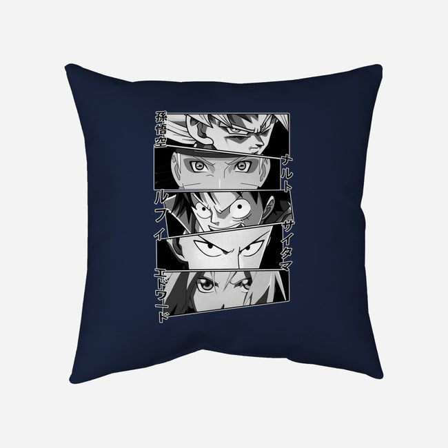 Anime Heroes-none removable cover w insert throw pillow-meca artwork
