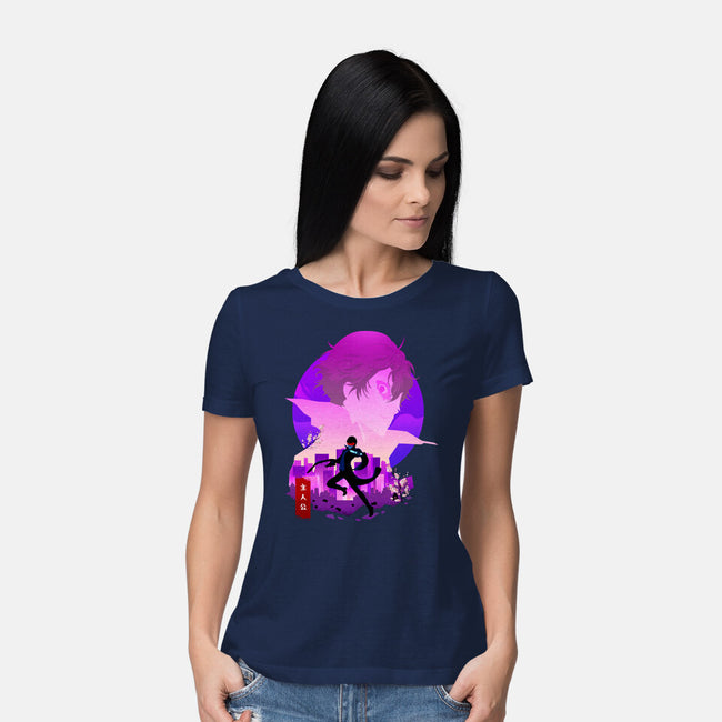 The Phantom Protagonist-womens basic tee-bellahoang
