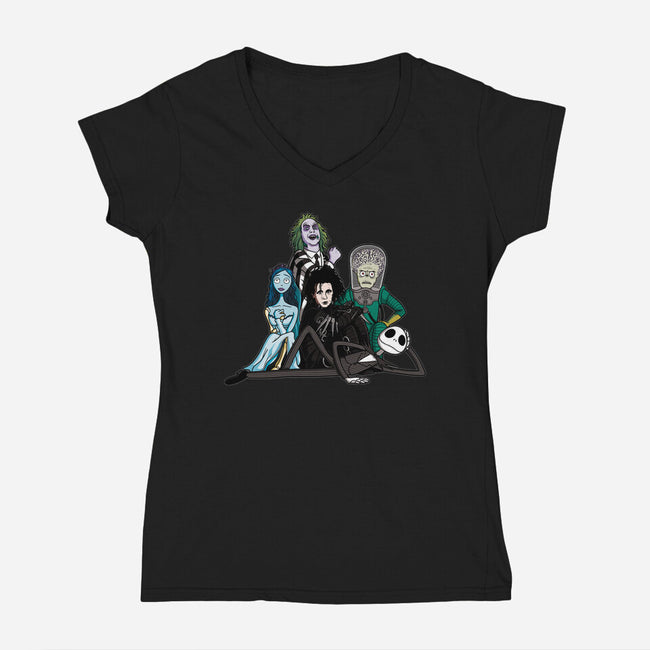 The Burton Club-womens v-neck tee-jasesa