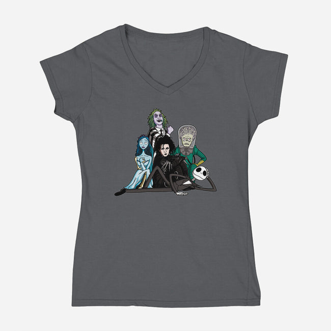 The Burton Club-womens v-neck tee-jasesa