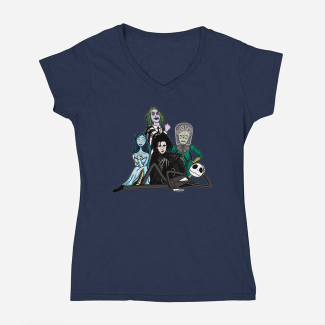 The Burton Club-womens v-neck tee-jasesa
