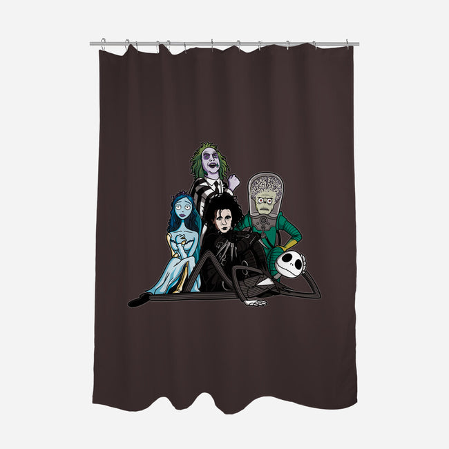 The Burton Club-none polyester shower curtain-jasesa