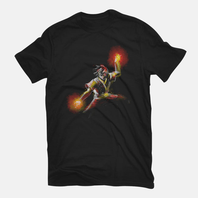 The Fire Prince-mens basic tee-kharmazero