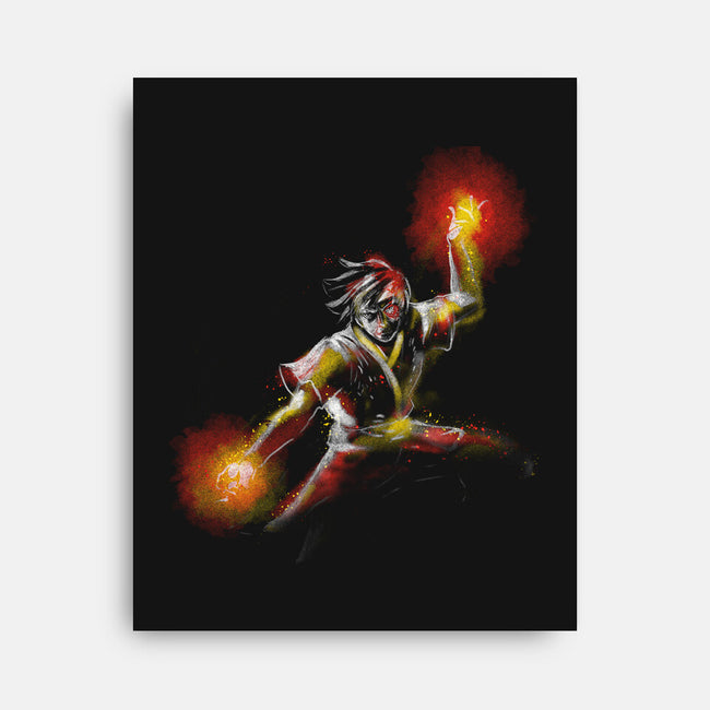 The Fire Prince-none stretched canvas-kharmazero