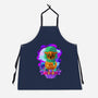 Vibrant Owl-unisex kitchen apron-ChecheStyle