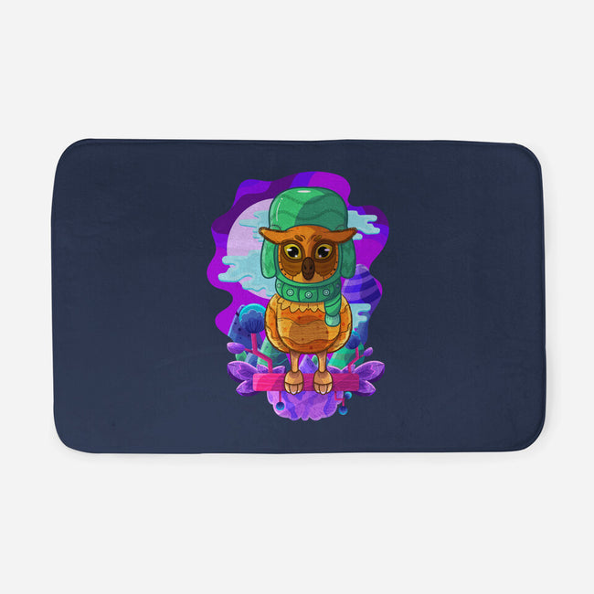 Vibrant Owl-none memory foam bath mat-ChecheStyle