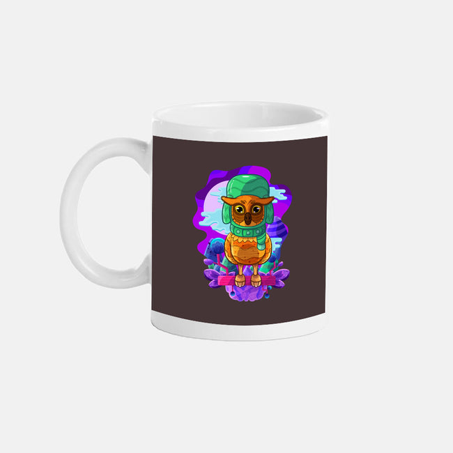 Vibrant Owl-none glossy mug-ChecheStyle