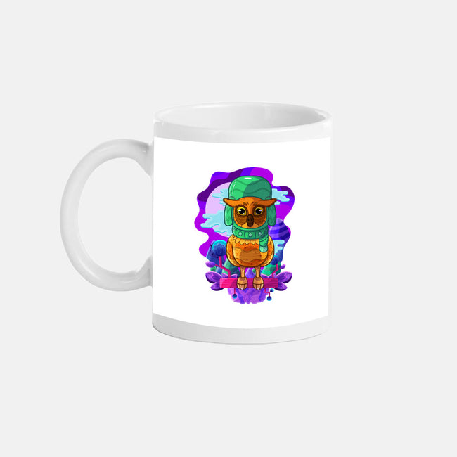 Vibrant Owl-none glossy mug-ChecheStyle