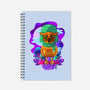 Vibrant Owl-none dot grid notebook-ChecheStyle