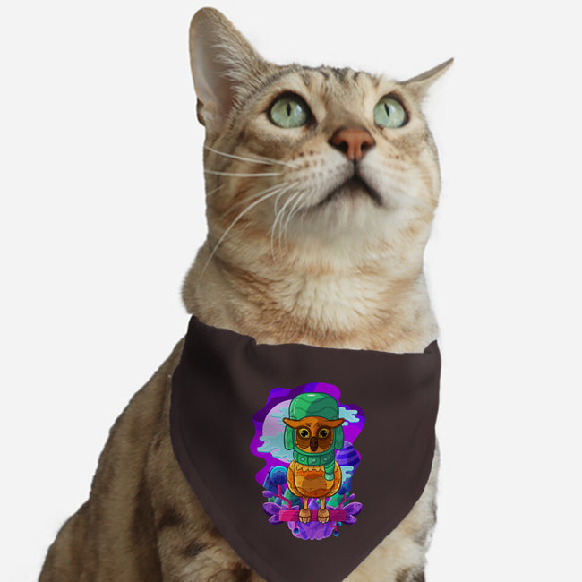 Vibrant Owl-cat adjustable pet collar-ChecheStyle