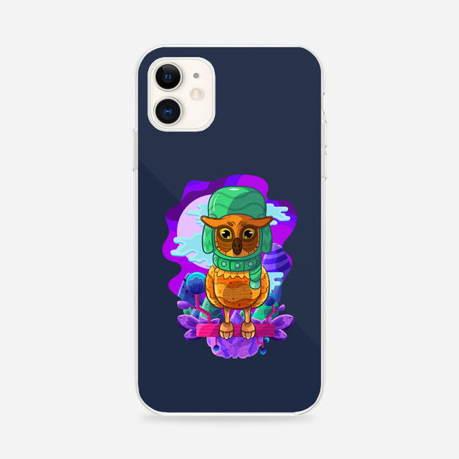 Vibrant Owl-iphone snap phone case-ChecheStyle