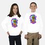 Vibrant Owl-youth crew neck sweatshirt-ChecheStyle