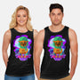 Vibrant Owl-unisex basic tank-ChecheStyle