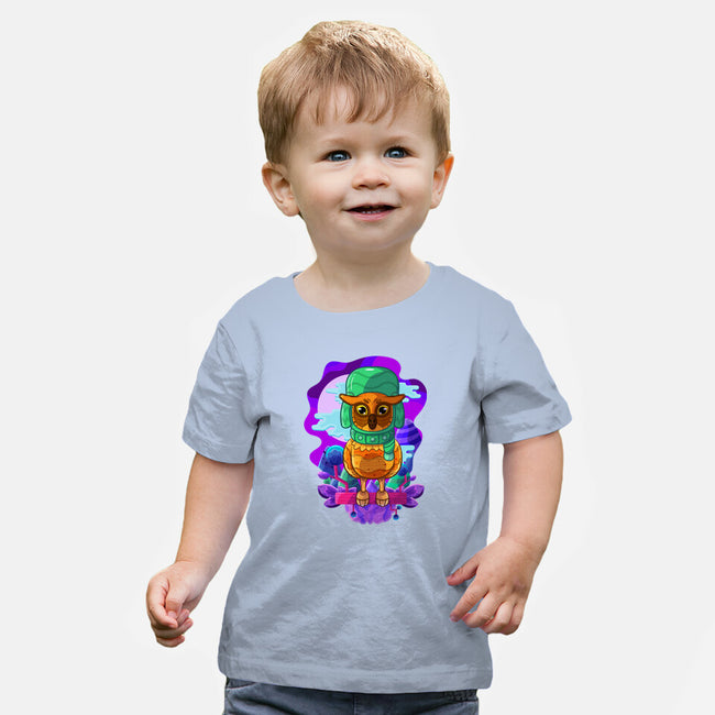 Vibrant Owl-baby basic tee-ChecheStyle