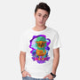 Vibrant Owl-mens basic tee-ChecheStyle