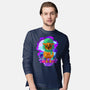 Vibrant Owl-mens long sleeved tee-ChecheStyle