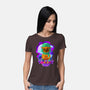 Vibrant Owl-womens basic tee-ChecheStyle