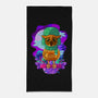 Vibrant Owl-none beach towel-ChecheStyle