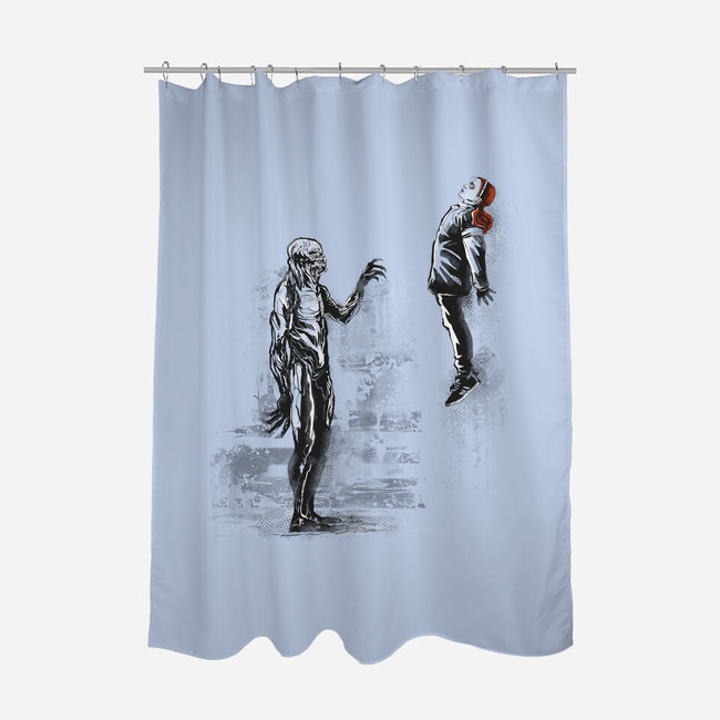 Stranger Wall-none polyester shower curtain-zascanauta