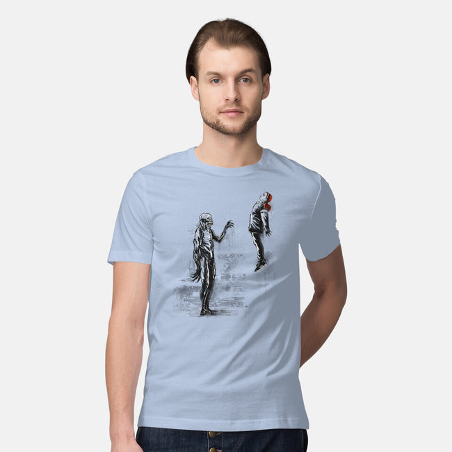 Stranger Wall-mens premium tee-zascanauta