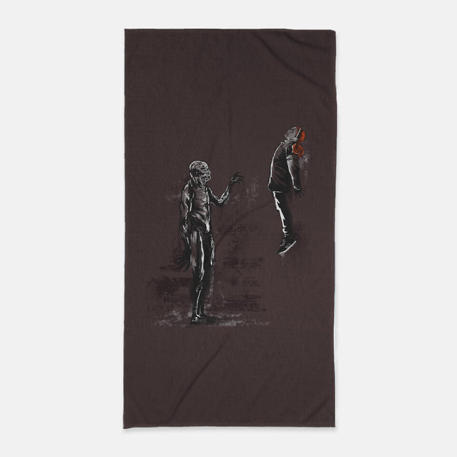 Stranger Wall-none beach towel-zascanauta