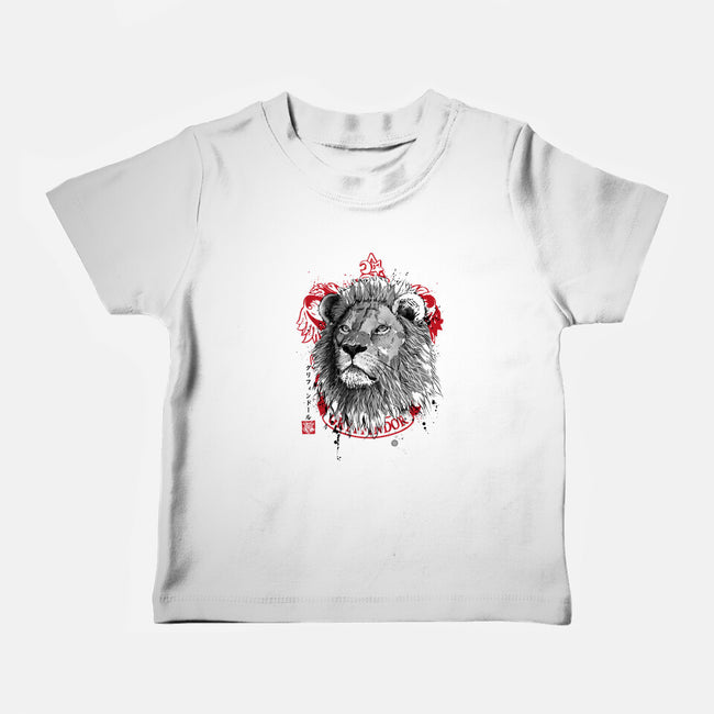 Courage and Determination Sumi-E-baby basic tee-DrMonekers