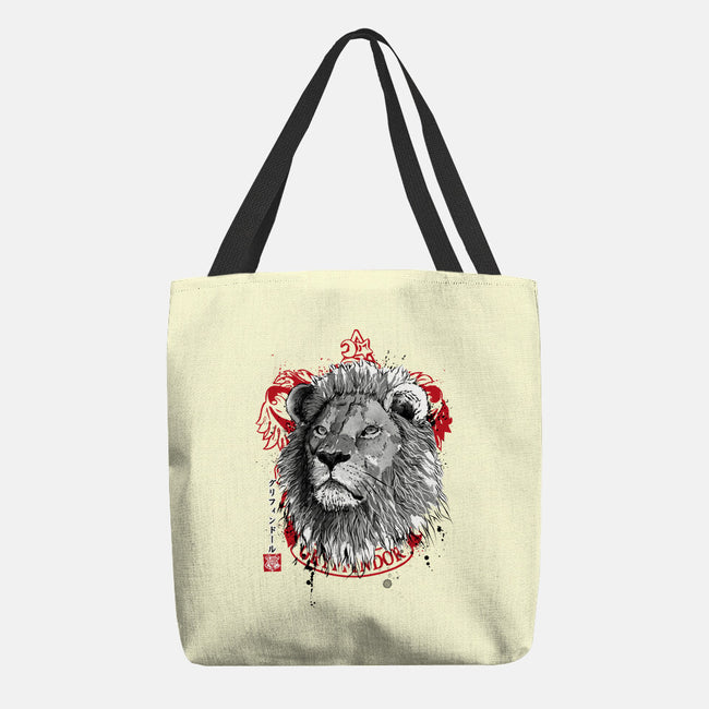 Courage and Determination Sumi-E-none basic tote bag-DrMonekers