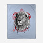 Courage and Determination Sumi-E-none fleece blanket-DrMonekers