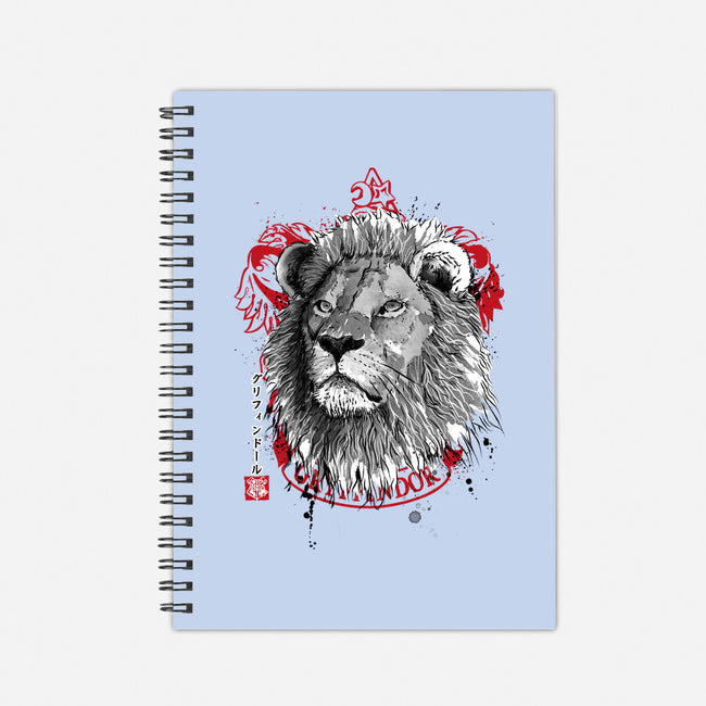 Courage and Determination Sumi-E-none dot grid notebook-DrMonekers