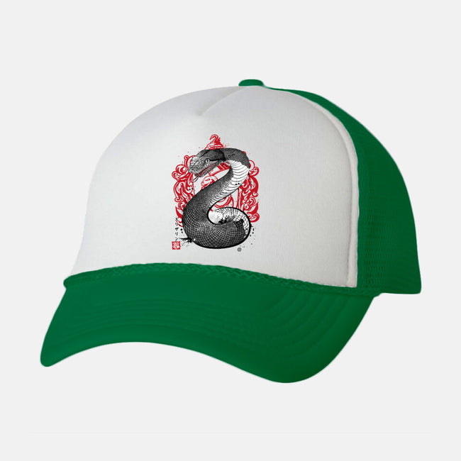 Pride and Ambition Sumi-E-unisex trucker hat-DrMonekers