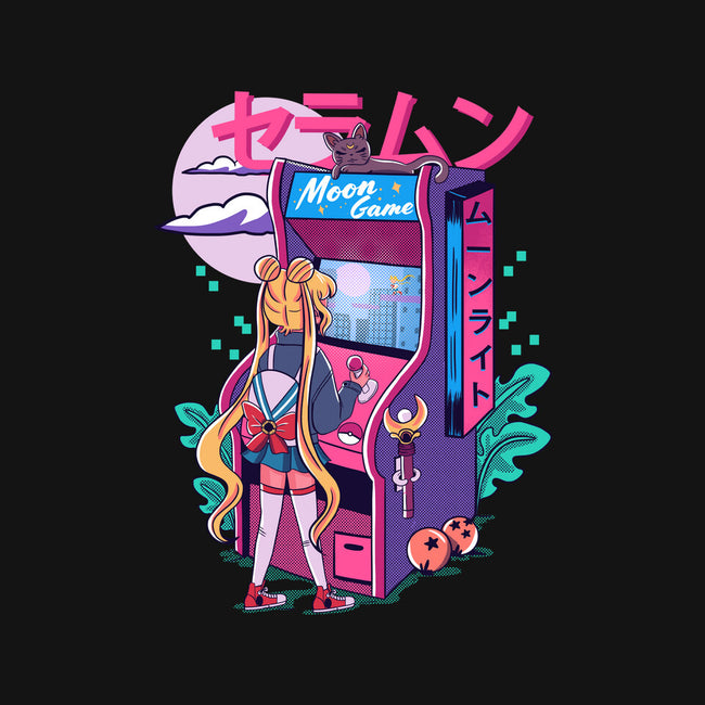 Moon Game-womens basic tee-Conjura Geek