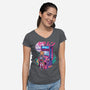 Moon Game-womens v-neck tee-Conjura Geek