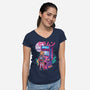 Moon Game-womens v-neck tee-Conjura Geek