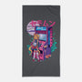 Moon Game-none beach towel-Conjura Geek