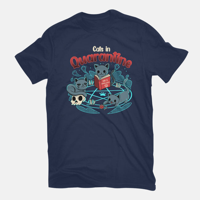 Cats In Quarantine-youth basic tee-Conjura Geek