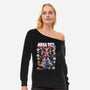 Mega Toy-womens off shoulder sweatshirt-Conjura Geek