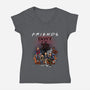 Stranger Friends-womens v-neck tee-Conjura Geek