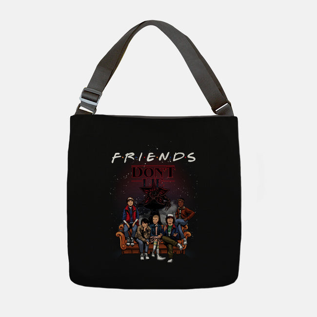 Stranger Friends-none adjustable tote bag-Conjura Geek