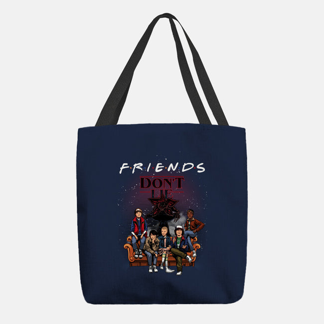 Stranger Friends-none basic tote bag-Conjura Geek