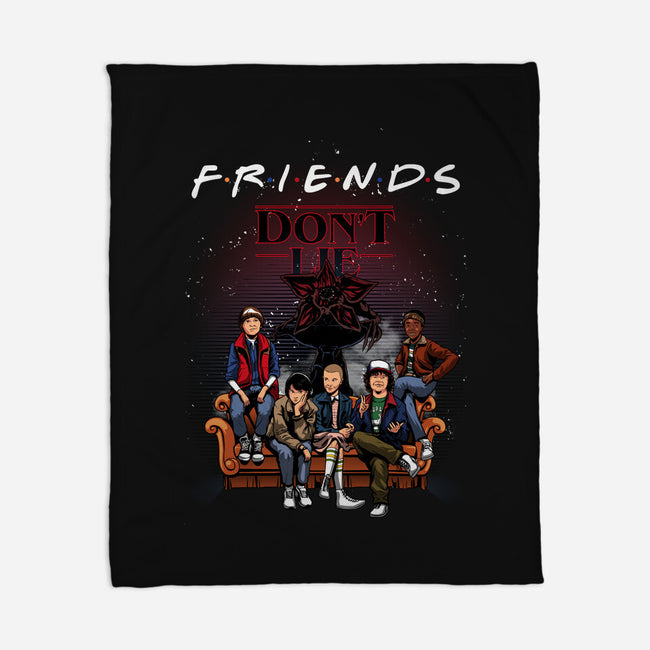 Stranger Friends-none fleece blanket-Conjura Geek