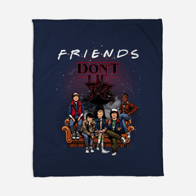 Stranger Friends-none fleece blanket-Conjura Geek