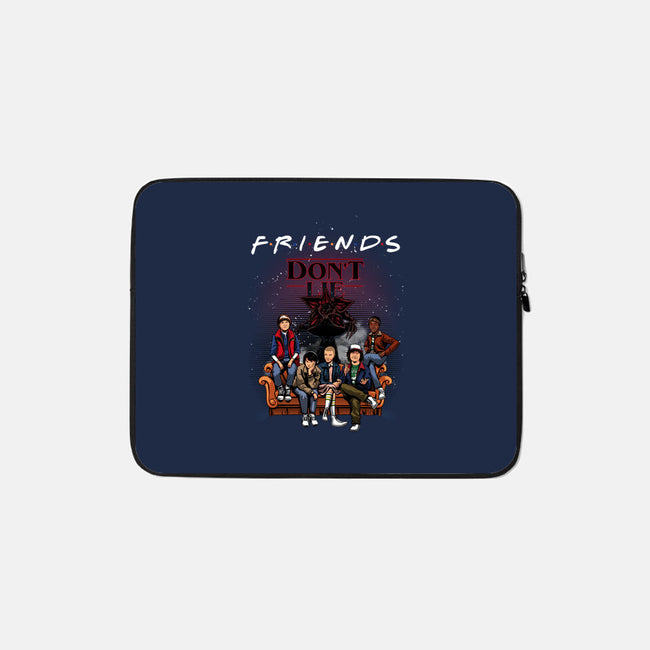 Stranger Friends-none zippered laptop sleeve-Conjura Geek