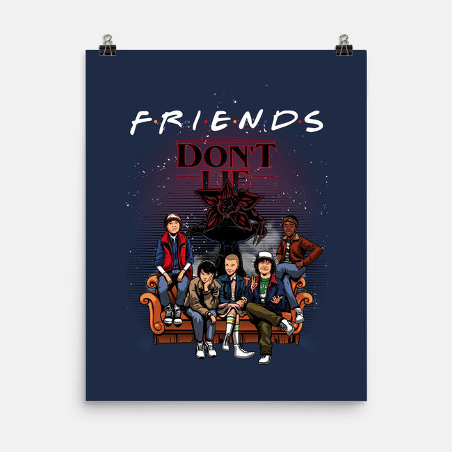 Stranger Friends-none matte poster-Conjura Geek