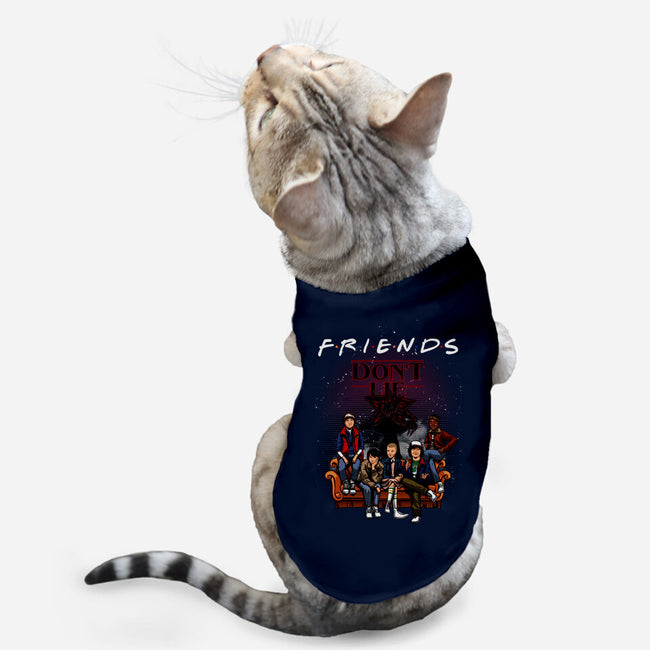 Stranger Friends-cat basic pet tank-Conjura Geek
