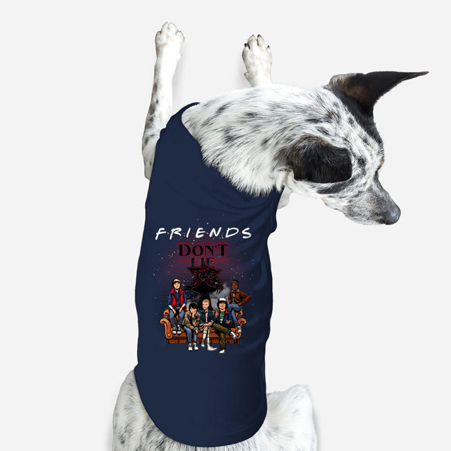 Stranger Friends-dog basic pet tank-Conjura Geek