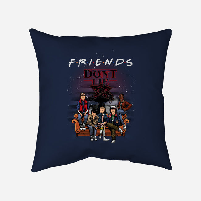 Stranger Friends-none removable cover w insert throw pillow-Conjura Geek